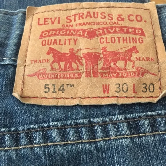 Men’s 514 Slim Straight Levi’s jeans 30x30 - Picture 5 of 5